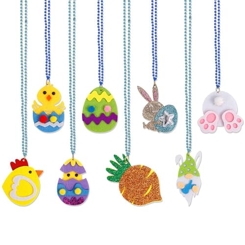 Tanant 8 Stück Neue Osters-Party-Perlenketten, Eier-Karotten-Kaninchen-Küken-Osters-Halsketten, Osters-Halsketten, Osters-Zubehör für Kinder und Erwachsene, Osters-Dekorationen, Tanant 8 Stück Neue Osters-Party-Perlenketten, Eier-Karotten-Kaninchen-Küken-Osters-Halsketten, Osters-Halsketten, Osters-Zubehör für Kinder und Erwachsene, Osters-Dekorationen, von Tanant