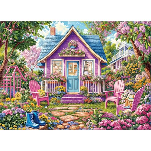TangComplete Puzzle 1000 Teile für Erwachsene, Puzzle für Erwachsene, 1000-teiliges Puzzle, herausforderndes Spiel für das Ganze für Frauen, Geschenke für Männer, Thema: Rosa Blumenzimmer TangComplete Puzzle 1000 Teile für Erwachsene, Puzzle für Erwachsene, 1000-teiliges Puzzle, herausforderndes Spiel für das Ganze für Frauen, Geschenke für Männer, Thema: Rosa Blumenzimmer von TangComplete