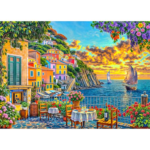 TangComplete - Romantische Cinque Terre - Puzzles für Erwachsene 1000 Teile, herausfordernde Puzzlespiele, unmögliche Puzzle, Puzzles 1000 Teile, schwierige harte Puzzles für Erwachsene TangComplete - Romantische Cinque Terre - Puzzles für Erwachsene 1000 Teile, herausfordernde Puzzlespiele, unmögliche Puzzle, Puzzles 1000 Teile, schwierige harte Puzzles für Erwachsene von TangComplete