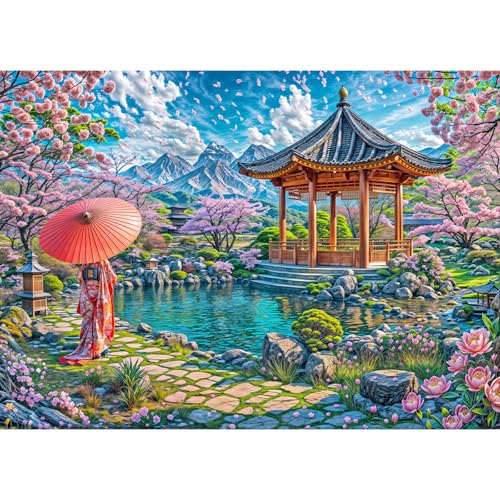 TangComplete - Sakura-Tempel - Puzzles für Erwachsene 1000 Teile, herausfordernde Puzzlespiele, unmögliche Puzzle, Puzzles 1000 Teile, schwierige harte Puzzles für Erwachsene TangComplete - Sakura-Tempel - Puzzles für Erwachsene 1000 Teile, herausfordernde Puzzlespiele, unmögliche Puzzle, Puzzles 1000 Teile, schwierige harte Puzzles für Erwachsene von TangComplete