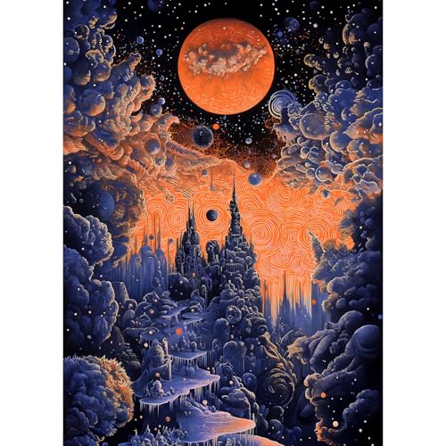 TangMosaic 1000 Teile Puzzle für Erwachsene, Lunar Reverie Puzzle, Impossible Hard Hard Hard Challenging Puzzles für Erwachsene 1000 Teile, Home Decoration Puzzle, Interlock Perfectly No Dust von TangMosaic