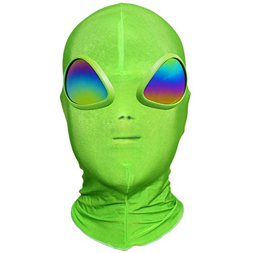 Tanganan Alien Maske Halloween Cosplay Masken für Erwachsene ET Alien Cosplay Kostüm Party Alien 3D Vollgesichtsmaske von Tanganan