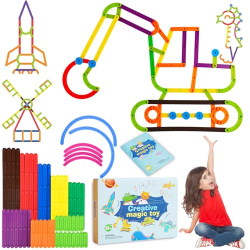 Tangdudu 81PCS Kreatives Konstruktionsspielzeug ab 3 4 5 6 7 8, über 60 Formen, Kinder DIY Lernspielzeug ab 3 4 5 6 7 8 Jahre, STEM Bausteine Spielzeug ab 3 4 5 6 7 8 Jahre für Jungen und Mädchen Tangdudu 81PCS Kreatives Konstruktionsspielzeug ab 3 4 5 6 7 8, über 60 Formen, Kinder DIY Lernspielzeug ab 3 4 5 6 7 8 Jahre, STEM Bausteine Spielzeug ab 3 4 5 6 7 8 Jahre für Jungen und Mädchen von Tangdudu