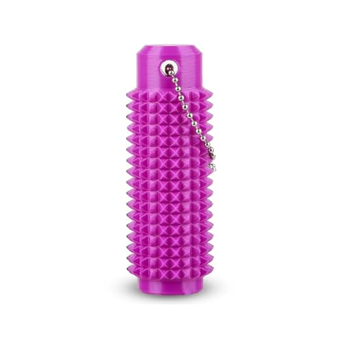 Tangdudu Little Ouchies Pain Fidget, Spiky Grippie Stim Keychain, Portable Pocket Mini Fidget Toys Erwachsene, Anxiety Relief Anti Stress Spielzeug für Kinder und Erwachsene (Rot/Gelb) von Tangdudu
