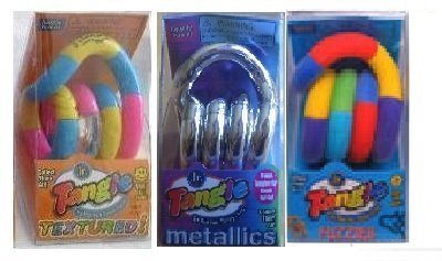 Set of 3 Assorted Tangle Jr. Fidget Toys - Fuzzy, Metallic and Textured by Tangle Set of 3 Assorted Tangle Jr. Fidget Toys - Fuzzy, Metallic and Textured by Tangle von Tangle