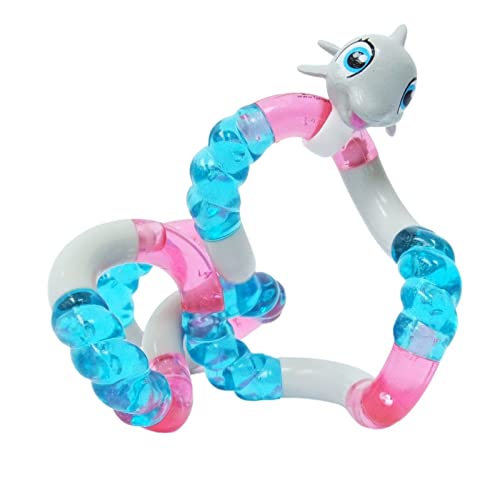 Tangle 8511 Fidget Toy Junior Aquatic Pets Serie mit Tierfigur Delfin, Antistress Finger Spielzeug, fördert Feinmotorik, beliebig dreh- und kombinierbar, Motorikspielzeug für Kinder ab 3 Jahre, Bunt von Tangle