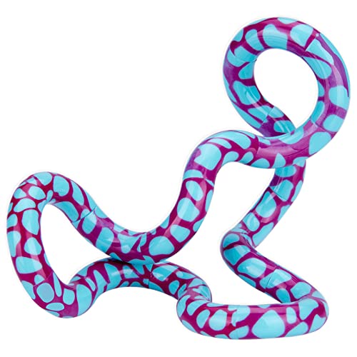 Tangle 85702 Fidget Toy Junior Wild Serie mit Tiermuster Giraffe, Antistress Finger Spielzeug, fördert Feinmotorik, beliebig dreh- und kombinierbar, Motorikspielzeug für Kinder ab 3 Jahre, Pink/Blau von Tangle