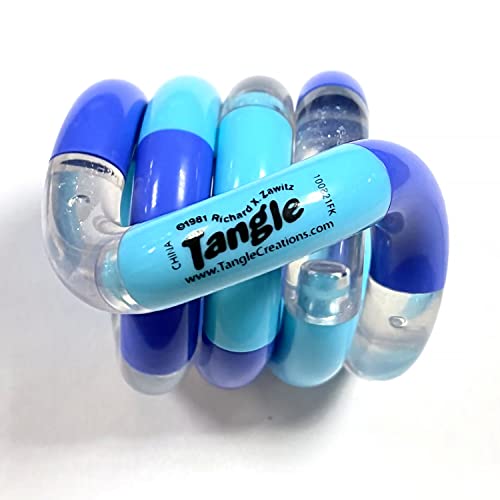 TANGLE Jr Classic (Sky) - Echtes Fidget Toys Sensory Toy - Twisty Fidget Toy Tangle Fidgets für Kinder und Erwachsene - Fidget Toy für Schule - Geschenk für Teenager und Erwachsene von Tangle