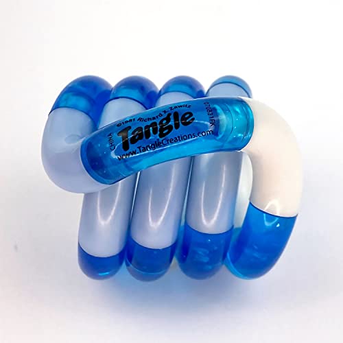 Tangle Jr. Crush – Snow – Fidget-Spielzeug für Kinder – verdrehtes sensorisches Spielzeug – in offizieller Box von Tangle