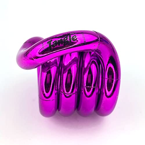 TANGLE Jr Metallic (Magenta) - Echtes Fidget Toys Sensory Toy - Twisty Fidget Toy Tangle Fidgets für Kinder und Erwachsene - Zappelspielzeug für die Schule - Geschenk für Jugendliche und Erwachsene von Tangle