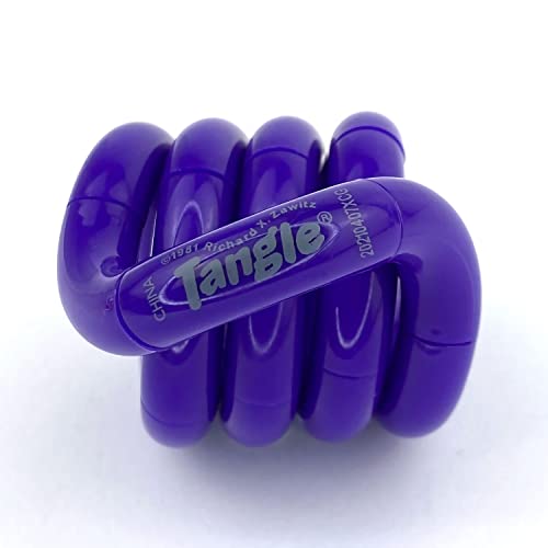 Tangle Jr. Solid Purple – echtes Fidget-Spielzeug für Kinder und Erwachsene von Tangle