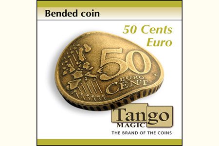 Bended Coin (50 cents Euro w/DVD)(E0075) by Tango - Trick (E0075) von Tango Magic