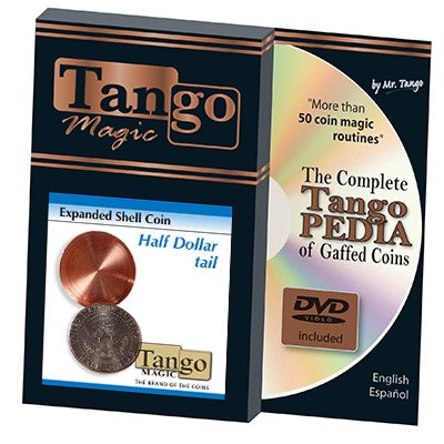 Expanded Shell Coin - Half Dollar (Tail w/DVD)(D0002) by Tango - Trick von Tango Magic