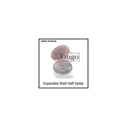 Expanded Shell Half Dollar (Head w/DVD) D0001 by Tango - Trick von Tango Magic
