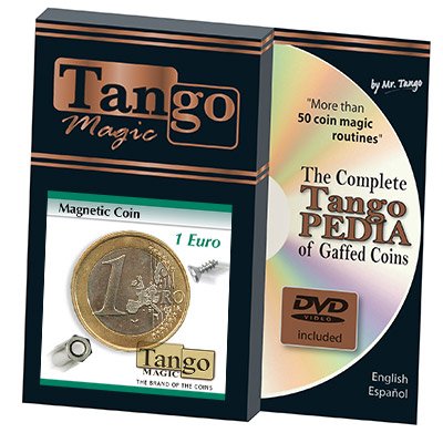 Magnetic Coin (1 Euro w/DVD)E0020 by Tango - Trick von Tango Magic
