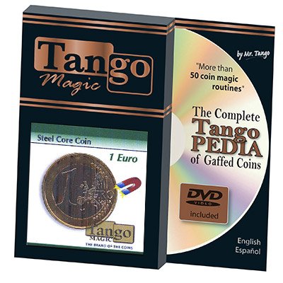 Steel Core Coin 1 Euro (w/DVD) by Tango - Trick (E0023) von Tango Magic