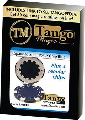 Tango Magic Poker Chip Blue + 4 Chips von Tango Magic