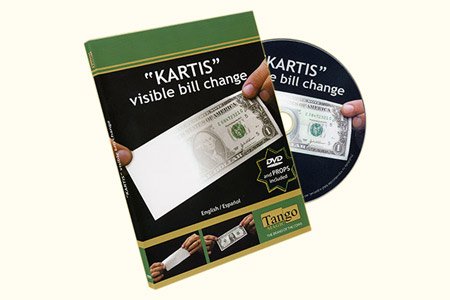 The Kartis Visible Bill Change ( V0006 ) (DVD and Gimmick) by Tango Magic and Kartis - DVD von Tango Magic