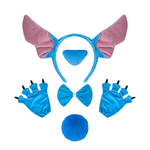 Tangsenyu Hawaii-Kostüm für Kinder, Blau, Tier, Geburtstagsparty, 6-teiliges Set Tangsenyu Hawaii-Kostüm für Kinder, Blau, Tier, Geburtstagsparty, 6-teiliges Set von Tangsenyu