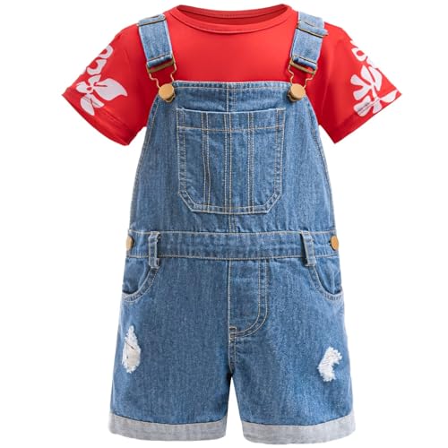Tangsenyu Lilo-Kostüm für Kinder, Mädchen, Hawaii-Verkleidung, Halloween-Outfit von Tangsenyu