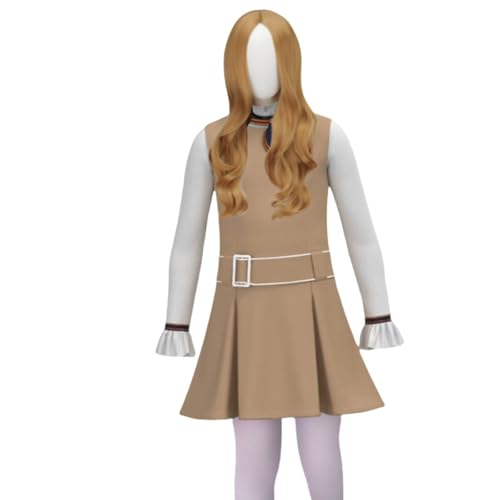 Tangsenyu M3gan 2 Kostüm für Kinder, Mädchen, Megan, Halloween-Outfit, 6-teiliges Set Tangsenyu M3gan 2 Kostüm für Kinder, Mädchen, Megan, Halloween-Outfit, 6-teiliges Set von Tangsenyu