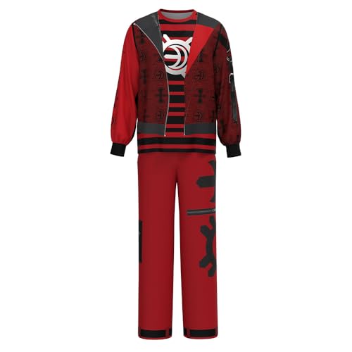 Tangsenyu Zombies 4 Sieger-Kostüm für Kinder, Jungen, Halloween-Kostüm, inklusive bedruckten T-Shirts und Hosen, 2-teiliges Set Tangsenyu Zombies 4 Sieger-Kostüm für Kinder, Jungen, Halloween-Kostüm, inklusive bedruckten T-Shirts und Hosen, 2-teiliges Set von Tangsenyu