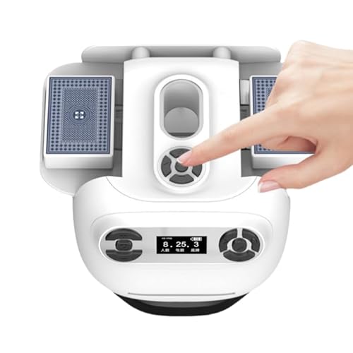 Tangxi Automatische Karten-Mischung und Händler 2-in-1, 2 Deck Wiederaufladbares Automatische Karten-Mischungsmaschine für 2-8 Spieler, 180 °/360 ° Rotierendes, Niedriges Geräusch Tangxi Automatische Karten-Mischung und Händler 2-in-1, 2 Deck Wiederaufladbares Automatische Karten-Mischungsmaschine für 2-8 Spieler, 180 °/360 ° Rotierendes, Niedriges Geräusch von Tangxi