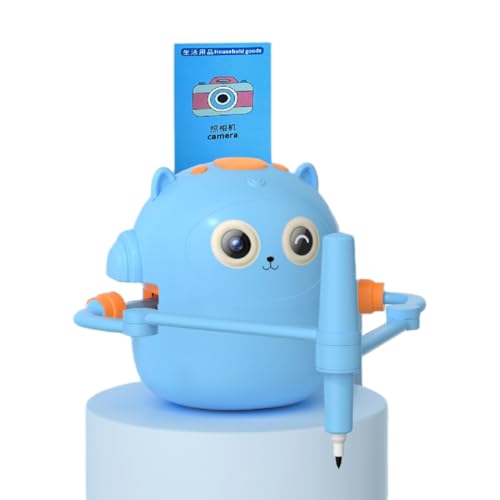 Tangxi Intelligenter Zeichen Roboter für Kinder, Interaktiver Pädagogischer Zeichen Roboter mit 100 Karten und 2 Stiftern, Montessori Pädagogisches Mal Spielzeug mit Sprach Interaktion von Tangxi