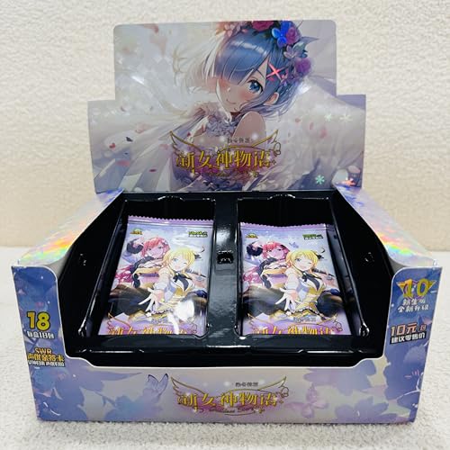 Goddess Story TCG, 72 Stück Anime Booster Box Spielkarten, SSR Collection Spielkarten Tischspielzeug (Serie 6 Online-Version) von Tanha