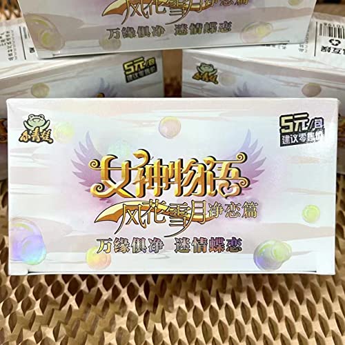 Goddess Story TCG, 72 Stück Anime Booster Box Spielkarten, SSR Sammlung Spielkarten Tischspielzeug Fünfte (Serie 5 Online-Version) von Tanha