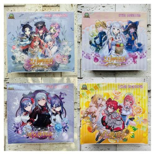 Goddess Story TCG Booster-Box für Mädchen, Anime-Sammelkarten, Four Boxes of 600 Cards (NS-11-12-13-14) von Tanha