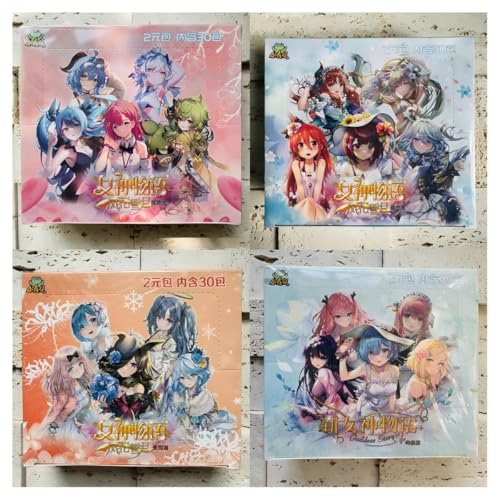 Goddess Story TCG Booster-Box für Mädchen, Anime-Sammelkarten, Four Boxes of 720 Cards (NS-2M10-11-12-13) von Tanha