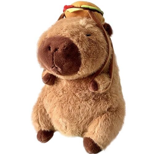 Tanha Capybara Kuscheltier, Capybara Plüschtier (Hamburger 33cm) von Tanha