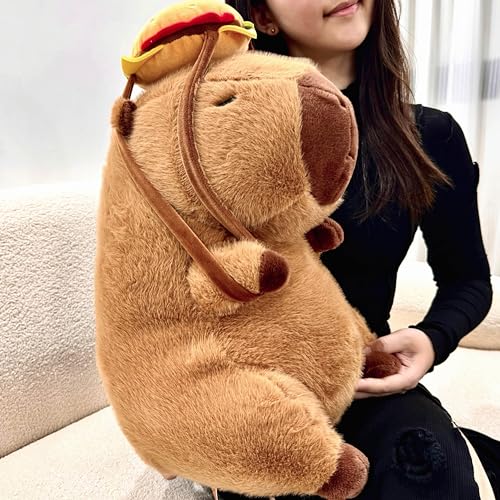 Tanha Capybara Kuscheltier, Capybara Plüschtier (Hamburger 45cm) von Tanha