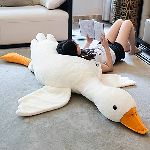 Tanha Gans Kuscheltier, Kuscheltier Gans, XXL Kuscheltier Plushie, Kawaii Kuscheltier Plush, Ente Kuscheltier, Großes Gänse-Stofftier (Weib., 190cm) von Tanha