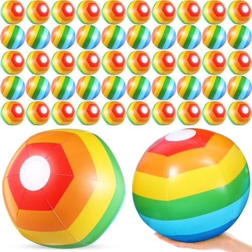 Tanlade 100 Stück 35,6 cm aufblasbare Strandbälle, Regenbogen-Strandbälle, aufblasbares Pool-Spielzeug für Partyzubehör, Dekorationen, Erwachsene, Kinder, Geburtstag, Luau, Sommer, Strand Tanlade 100 Stück 35,6 cm aufblasbare Strandbälle, Regenbogen-Strandbälle, aufblasbares Pool-Spielzeug für Partyzubehör, Dekorationen, Erwachsene, Kinder, Geburtstag, Luau, Sommer, Strand von Tanlade
