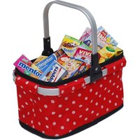 Kaufmannsladenartikel Tragekorb faltbar gepunktet gefüllt rot Kaufmannsladenartikel Tragekorb faltbar gepunktet gefüllt rot von Tanner