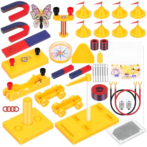 Tanstic 53Pcs Wissenschaft Magnet Kit Physik Elektromagnet Experiment Set Elektrizität und Magnetismus Wissenschaft Kit Wissenschaft Magnet Set für Bildung Wissenschaft Experiment Tanstic 53Pcs Wissenschaft Magnet Kit Physik Elektromagnet Experiment Set Elektrizität und Magnetismus Wissenschaft Kit Wissenschaft Magnet Set für Bildung Wissenschaft Experiment von Tanstic