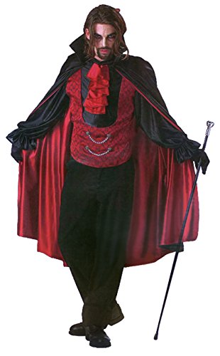 Tante Tina Herrenkostüm - Fürst der Nacht Vampire - Schwarz/Rot - Gr. M (Gr. 50/52) von Tante Tina