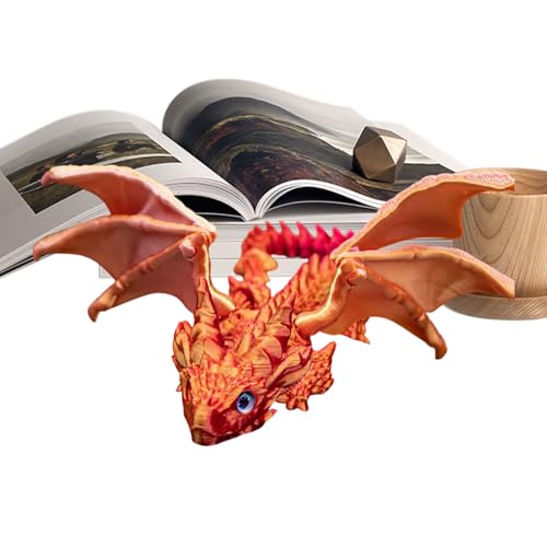 Drachenfigur, Spielzeugdrache | flexible fliegende Drachenfiguren, 3D bedruckt | Möbeldichtungen, Executive Rahmen, Fidget Spielzeug für Erwachsene, Sammler Drachenfigur, Spielzeugdrache | flexible fliegende Drachenfiguren, 3D bedruckt | Möbeldichtungen, Executive Rahmen, Fidget Spielzeug für Erwachsene, Sammler von Tanxemery
