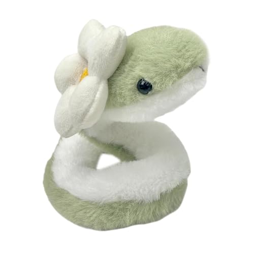 Plüschschlange Plüschschlange | 15,75 Zoll süße kleine grüne Schlange Plüsch - Maskottchen des Jahres der Schlange, Tischdekoration, Kuscheltier für Sofa, Nackenzimmer von Tanxemery