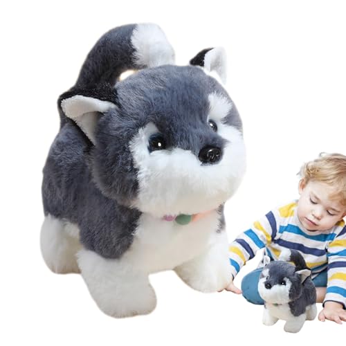 Spielzeug für Hunde, die laufen, Spielzeug für bellende Hunde | Lustiges interaktives Spielzeug für Hunde – elektronisches interaktives Spielzeug aus Plüsch für Welpen, gefälschtes Hundespielzeug von Tanxemery