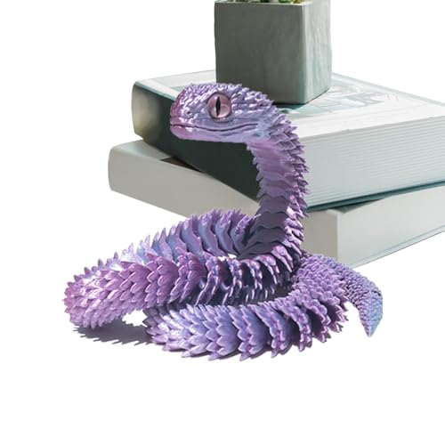 Tanxemery 3D-gedrucktes Schlangenspielzeug, artikuliertes Schlangenmodell | 3D-Tiermodell-Ornamente,Kreatives 3D-Tier-Schlangenmodell-Desktop-Ornament für Mädchen, Kinder, Erwachsene Tanxemery 3D-gedrucktes Schlangenspielzeug, artikuliertes Schlangenmodell | 3D-Tiermodell-Ornamente,Kreatives 3D-Tier-Schlangenmodell-Desktop-Ornament für Mädchen, Kinder, Erwachsene von Tanxemery