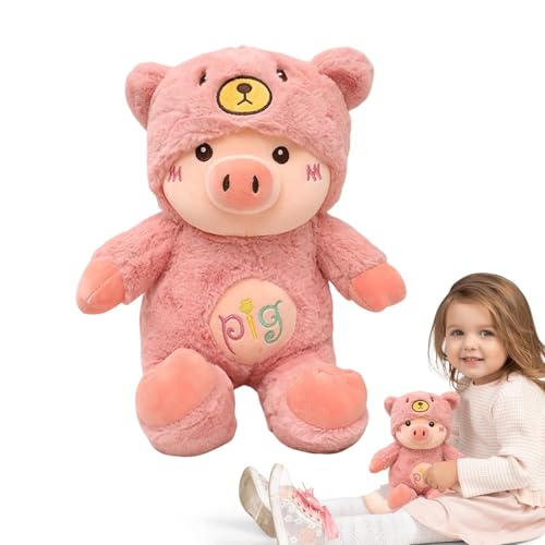 Tanxemery Plüschtier aus Schweinefleisch, Plüschtier aus Plüsch, bequem, weiches Kuschelkissen, niedliches und lustiges Schweinefleisch-Spielzeug für und Erwachsene von Tanxemery