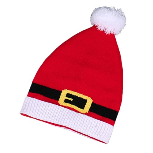 Tanxemery Strickmütze, Weihnachtsmütze, Weihnachtsmütze, gehäkelte Mütze des Weihnachtsmanns, gestrickt, warm, für Erwachsene, Damen, Herren, Weihnachtsmannmütze, bequem, gehäkelt Tanxemery Strickmütze, Weihnachtsmütze, Weihnachtsmütze, gehäkelte Mütze des Weihnachtsmanns, gestrickt, warm, für Erwachsene, Damen, Herren, Weihnachtsmannmütze, bequem, gehäkelt von Tanxemery