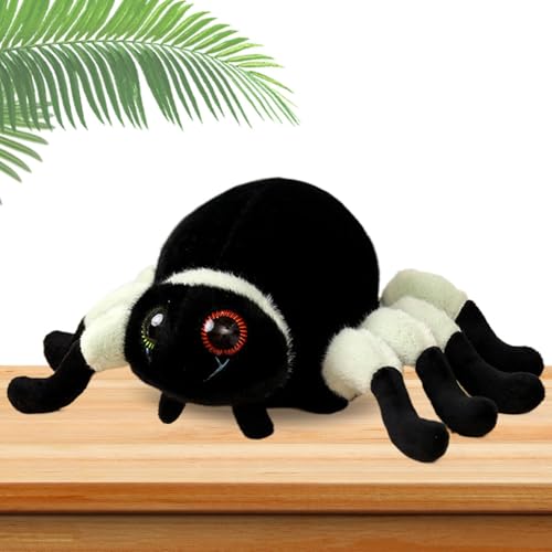 Tanxemery Weiche Spinne, Plüschpuppen – Plüsch-Spielzeug aus Simulationsspinne – Halloween-Kissen, dekoratives Plüschspielzeug für Ostern von Tanxemery