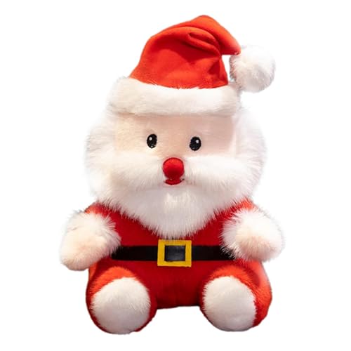 Weihnachtsmann-Plüschtierpuppen, Weihnachtsmann-Plüschtier – Weihnachtsmann-Plüschspielzeug aus Plüsch, Weihnachtsmann – weiches Weihnachts-Plüschtier, Ornament für Arbeitszimmer, Auto, Schlafzimmer von Tanxemery