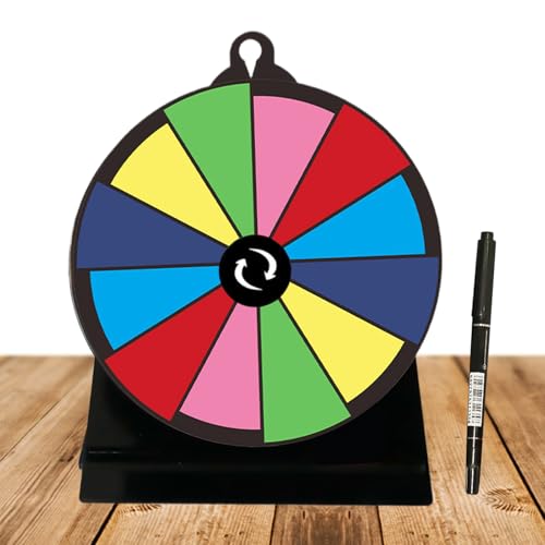Drehrad Für Gewinne | Spiel Drehscheibe Mit Ständer In Bunten Farben,Wiederverwendbare Drehscheibe Für Messen Jahrmärkte Spendenaktionen Veranstaltungen Supermärkte Feiern von Tanxier