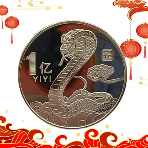 Tanxier Chinesische Neujahrs-Gedenkmünze, Jahr der Schlangenmünze 2025- -Druck-Gedenkmünze | Schlangenmünze, robuste, langlebige Retro-Münze für Weihnachten Tanxier Chinesische Neujahrs-Gedenkmünze, Jahr der Schlangenmünze 2025- -Druck-Gedenkmünze | Schlangenmünze, robuste, langlebige Retro-Münze für Weihnachten von Tanxier