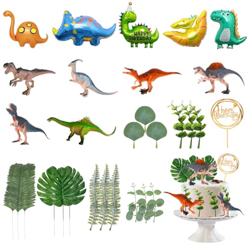 TanyoKing 30 Stück Dino Tortendeko, Dino Geburtstag Deko, Kuchendeko Dinosaurier Set, Cake Topper Geburtstag Kuchen Party Dschungel Tortendeko Junge, Luftballons geburtstag Dino Deko Kindergeburtstag TanyoKing 30 Stück Dino Tortendeko, Dino Geburtstag Deko, Kuchendeko Dinosaurier Set, Cake Topper Geburtstag Kuchen Party Dschungel Tortendeko Junge, Luftballons geburtstag Dino Deko Kindergeburtstag von TanyoKing